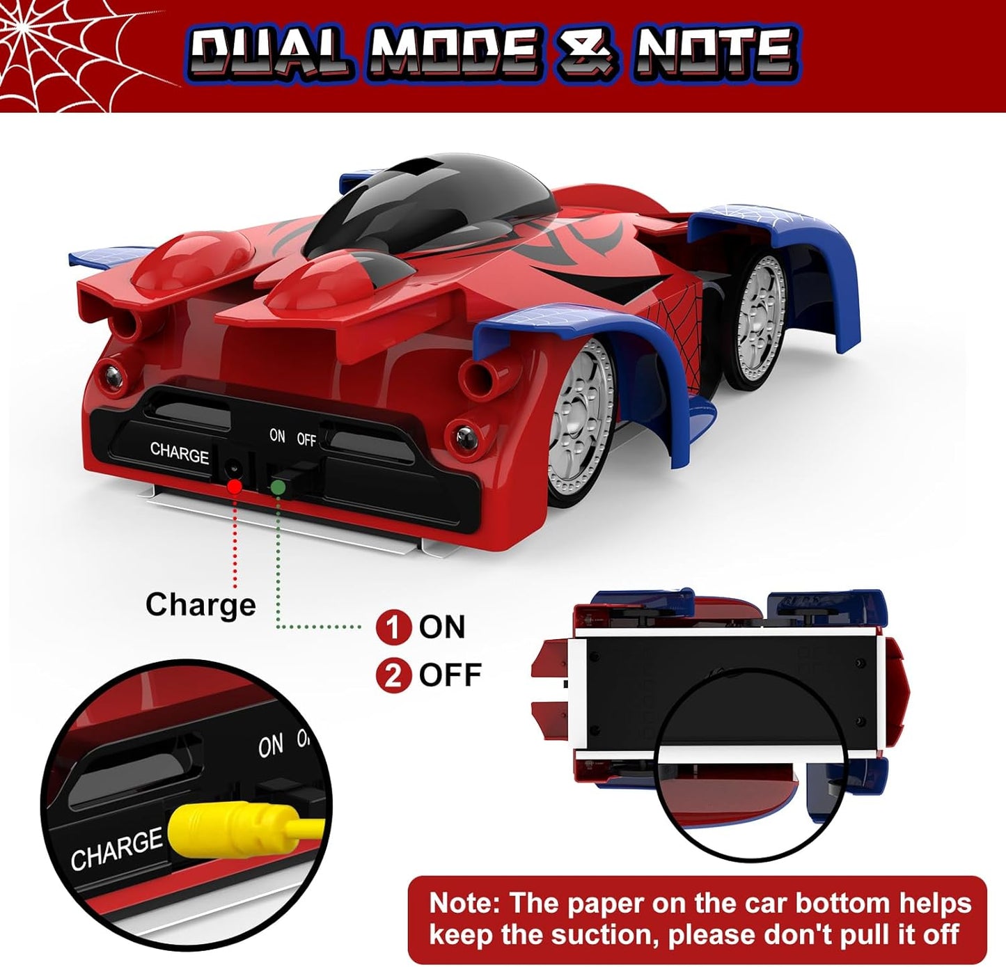 360 Wall Climbing Remote Control Car